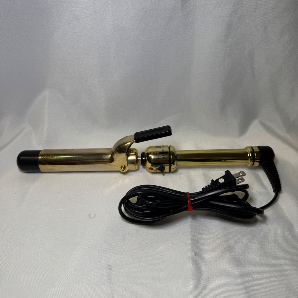 Hot Tools Professional 24k Gold 1.25 Inch Curling Iron UL38173C3 Gold Black